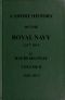 [Gutenberg 58814] • A Short History of the Royal Navy, 1217-1815. Volume II, 1689-1815